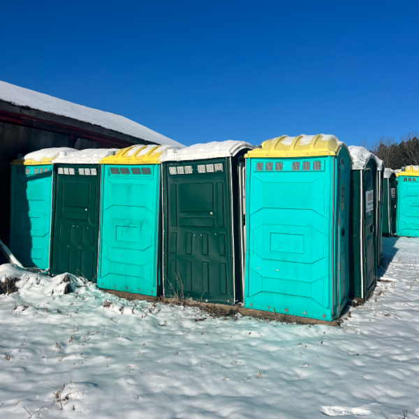 Used Standard Portable Toilet - Green - Porta Potty Depot